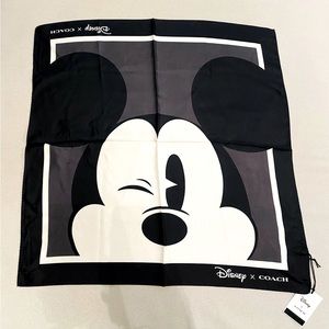 Authentic Coach x Disney silk scarf, sold out everywhere